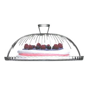 Plato Torta Tarta Con Campana Vidrio Pasabahce Caja Regalo