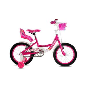 Bicicleta infantil TopMega Vickfly R16 1v frenos v-brakes Rosa con rueditas 1007383