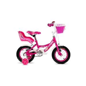Bicicleta infantil TopMega Vickfly R12 1v frenos v-brakes Rosa con rueditas 1009175
