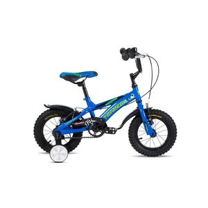 Bicicleta Infantil TopMega Superheroes Crossboy R12 Azul con rueditas 1006120