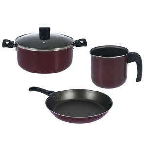 Bateria de Cocina 4 piezas Cacerola Hervidor Sarten Aston