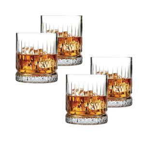 Set X 4 Vasos Whisky Tragos Vidrio Elysia Pasabahce