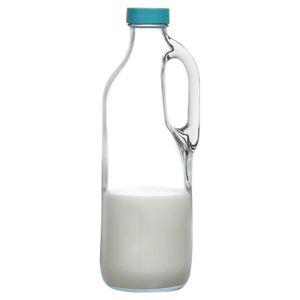 Jarra Botella Vidrio Con Manija Y Tapa 1400 Ml Pasabahce