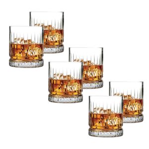 Set X 6 Vasos Whisky Tragos Vidrio Elysia Pasabahce