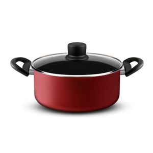 OLLA TEFAL 24CM  TAPA DE VIDRIO -RED SURPRISE (L2T1C6C11)