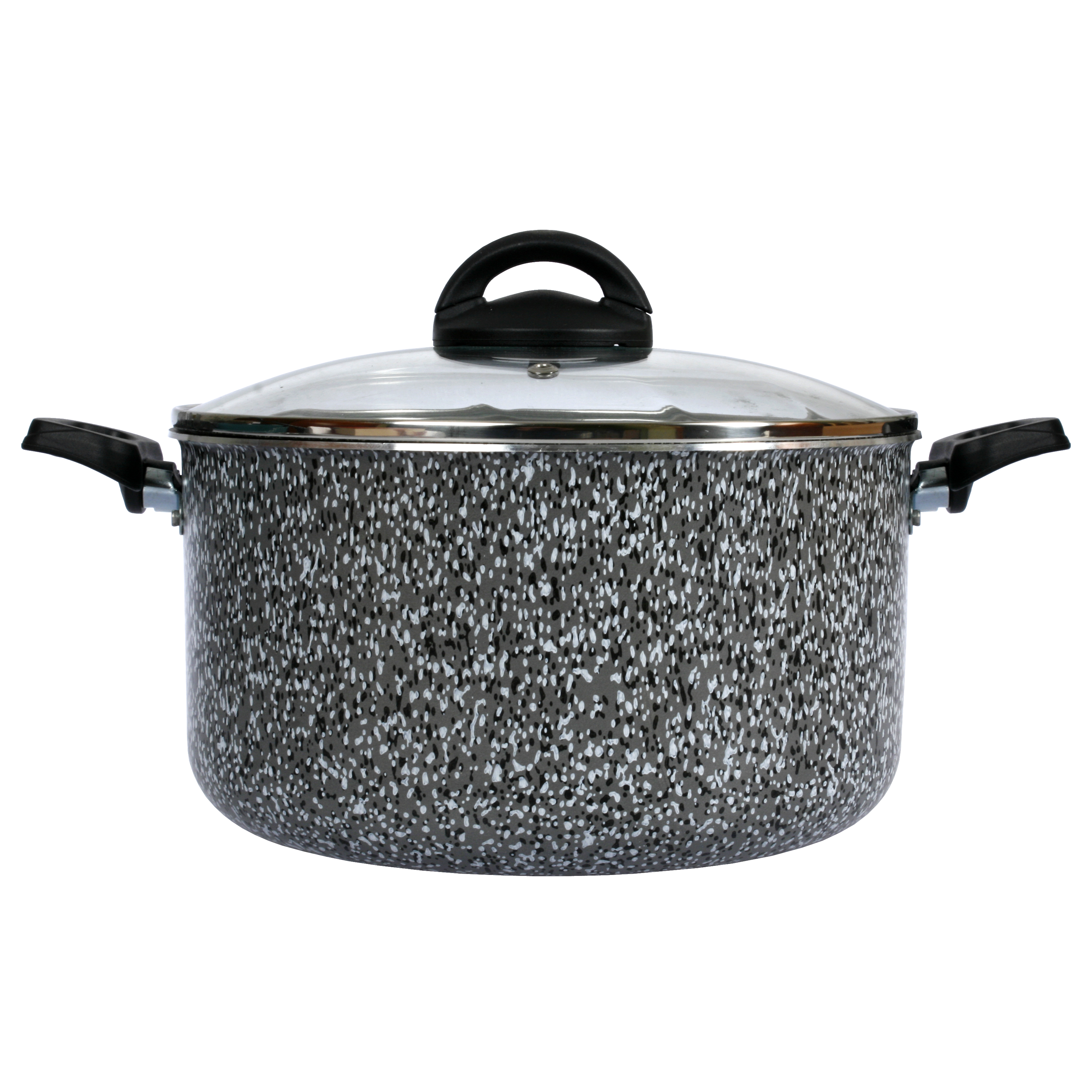 Cacerola Olla 24 Cm Tapa Vidrio Wok Sarten 28 Cm Aston Pedr