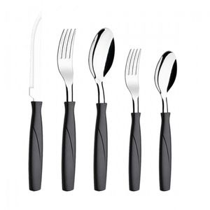 Juego De Cubiertos 30 Piezas -Negro Brinox 6000/718