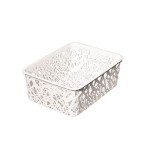 Canasto Organizador Contenedor Cesto Caja Plastico28x21x10