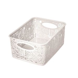 Canasto Organizador Contenedor Cesto Caja Plastico31x23x15