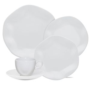 Juego Vajilla X30 Ryo Blanco Porcelana Oxford Platos Y Tazas
