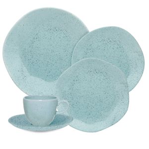 Juego Vajilla Porcelana Blue Bay X30 Platos Te Cafe Para 6 Oxford