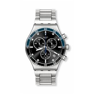 Reloj Swatch Dark Blue Irony para hombre de acero YVS507G
