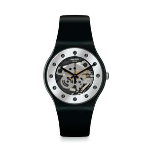 Reloj Swatch Silver Glam para hombre de silicona SO29B109