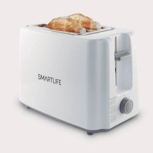 TOSTADORA SMARTLIFE SL-TO1301W - BLANCA 750W 2 RANURAS GUARDA CABLE