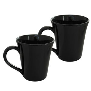 CONICO TULIPA - SET X2 JARROS 330 CC NEGRO