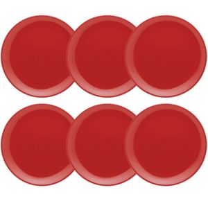 UNNI RED - SET X 6 PLATOS PLAYOS 26 CM OXFORD