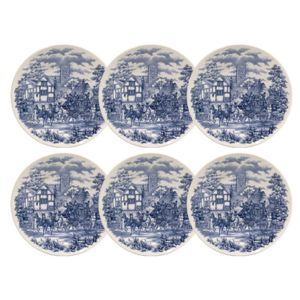 CENA INGLESA - SET X 6 PLATOS HONDO 22 CM OXFORD