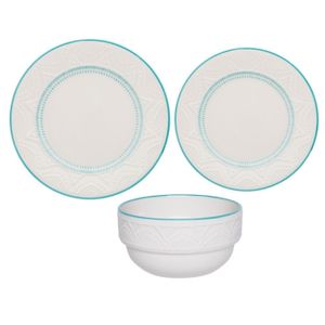 Serena Sky - Juego de Vajilla x 12 Piezas C/ Bowl Oxford
