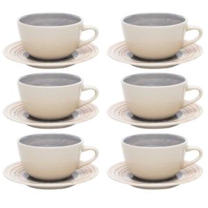 Unni Puzzling - Tazas de Te x 6 220 cc C/Plato Oxford