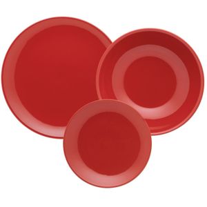 UNNI RED - JUEGO DE VAJILLA X 12 PIEZAS OXFORD