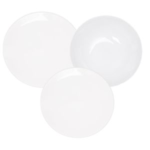 UNNI WHITE - JUEGO DE VAJILLA X 12 PIEZAS OXFORD