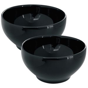 Set x2 Bowl Negro 14.5 CM / 600 CC