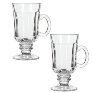 SET X 2 JARROS MUG 240 CC FACETADOS