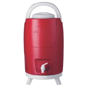 Bidon Termo Plastico 12 Lts Color Rojo Con Canilla Y Patas