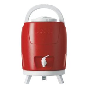 Bidon Termo Plastico 9 Lts Color Rojo Con Canilla Y Patas