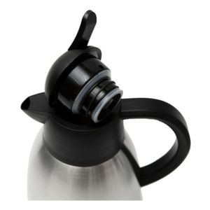 Jarra Termica 1.2 L Acero Inox C Boton Negro Y Pico Vertedor