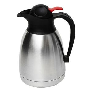 Jarra Termica 1.2 L Acero Inox C Boton Rojo Y Pico Vertedor