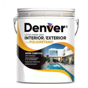 Pintura Para Interior/Exterior Látex con Poliuretano Denver 20 lts