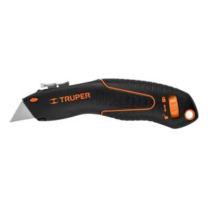 Cutter Auto-retractil De Seguridad 7 Truper 100850 Bloqueo
