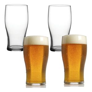 Set X 4 Vasos Cerveceros Chop Copa Vidrio Pasabahce