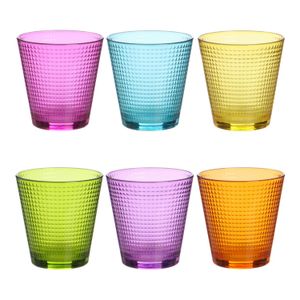 Vasos De Vidrio Set X 12 Unid.  De Bulgaria ! Hermosos !!!