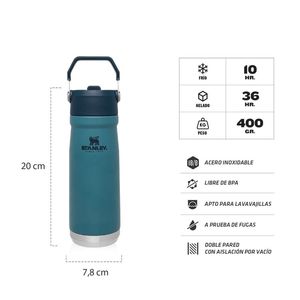 Botella Térmica Stanley Flip Straw 500 Ml Azul 10-09991-020