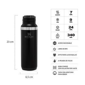 Botella Térmica Stanley Travelmug Switchback 16Oz Negro 10-02285-027