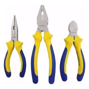 Set de 3 Piezas Acero Carbono Alicate-Universal-Pinza Goodyear