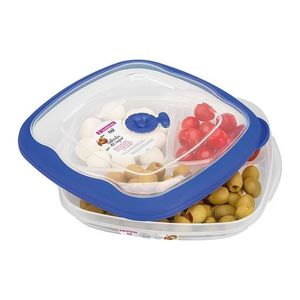 Snack Box Tres Divisiones 1,5Lts. Azul 716