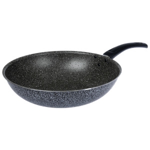 Wok Sarten Antiadherente 28 Cms Pedra Gris Aston Premium