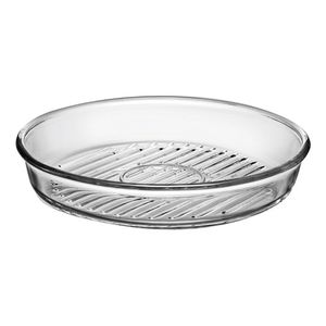 Tartera Grill Para Horno Borcam Vidrio Templado Redonda 26cm