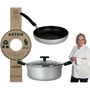 Bateria Cacerola Olla Sartén Reciclada Ecologica Aston