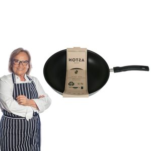 Wok sarten 28 cm Aluminio Mango Reciclado Antiadherente Aston