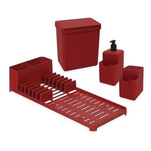 Kit Organizador De Cocina Coza  Rojo Bold (99311/1465)