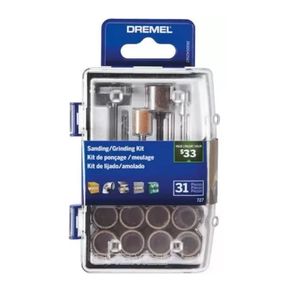 Kit Minitorno Dremel 31 Accesorios Piezas Lijado Y Afilado