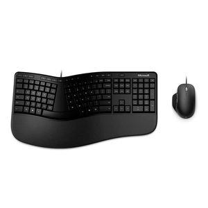 COMBO TECLADO+MOUSE MICROSOFT ERGONOMIC USB BLACK