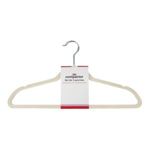 Perchas Terciopelo 400 Unid Negro  Promo Ultralivianas