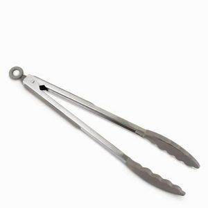 Pinza Multiuso De Silicona Y Acero Inoxidable Con Traba