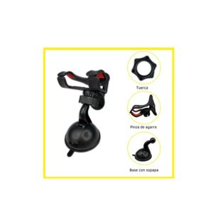 SOPORTE PARA AUTO SOPAPA Simple NEGRO
