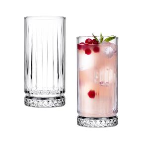 Set X 2 Vaso Vidrio Trago Alto Copa 365 cc Elysia Pasabahce